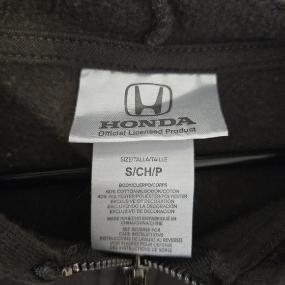 Honda 1969 Racing Team Motorcycle Racing Hoodie Mens Small Black Official - Picture 4 of 7